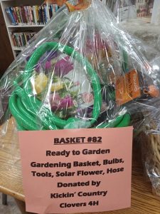 Ready to Garden Gardening Basket, bulbs, Tools, Solar Flower, Hose